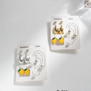 Orecchini D-313 - pacco a finitura mista 12 pz.