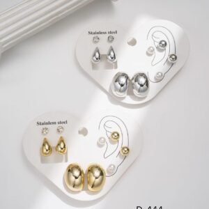 Orecchini D-444 - pacco a finitura mista 12 pz.